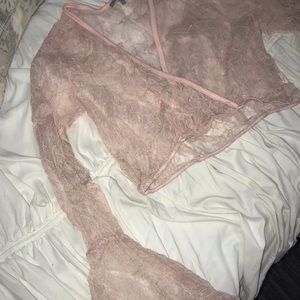 Light pink lace shull